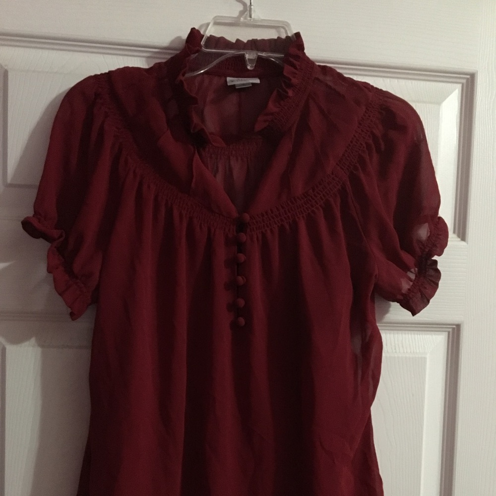 Red dress shirt